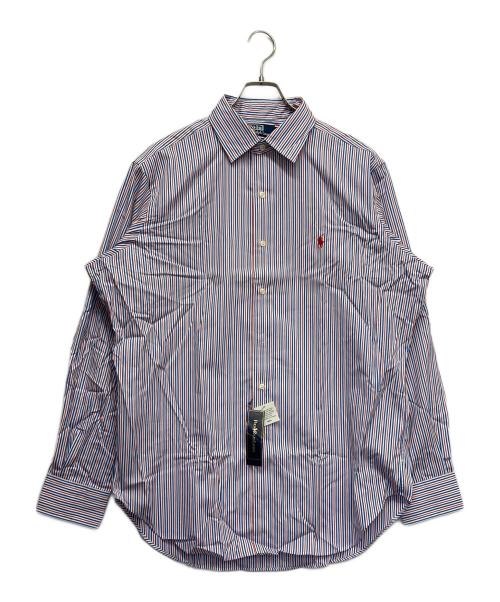 POLO RALPH LAUREN（ポロ・ラルフローレン）POLO RALPH LAUREN (ポロ・ラルフローレン) ロングスリーブシャツ ブルー×レッド サイズ:Lの古着・服飾アイテム