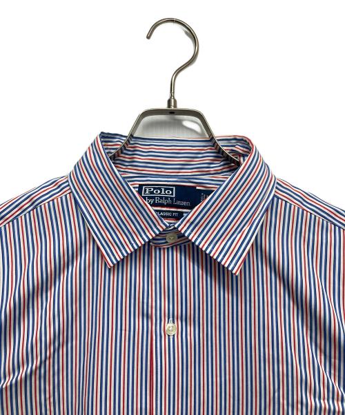 POLO RALPH LAUREN（ポロ・ラルフローレン）POLO RALPH LAUREN (ポロ・ラルフローレン) ロングスリーブシャツ ブルー×レッド サイズ:Lの古着・服飾アイテム