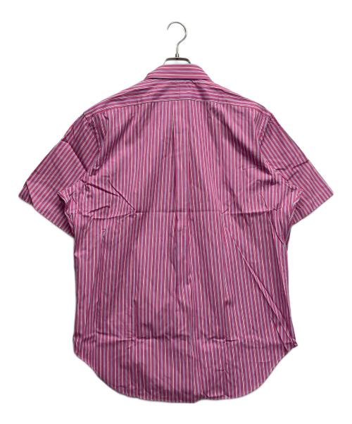 RALPH LAUREN（ラルフローレン）RALPH LAUREN (ラルフローレン) S/Sボタンダウンシャツ ホワイト×ショッキングピンク サイズ:Lの古着・服飾アイテム
