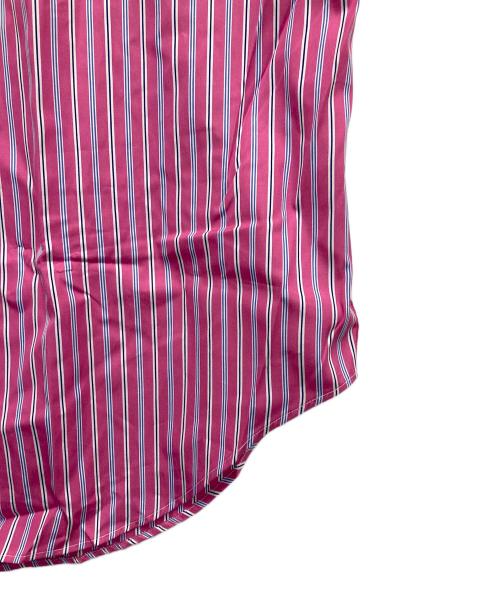 RALPH LAUREN（ラルフローレン）RALPH LAUREN (ラルフローレン) S/Sボタンダウンシャツ ホワイト×ショッキングピンク サイズ:Lの古着・服飾アイテム