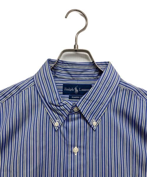 RALPH LAUREN（ラルフローレン）RALPH LAUREN (ラルフローレン) ボタンダウンシャツ イエロー×ブルー サイズ:Lの古着・服飾アイテム