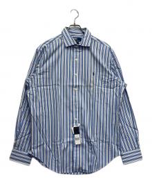POLO RALPH LAUREN（ポロ・ラルフローレン）の古着「ロングスリーブシャツ」｜ホワイト×ブルー