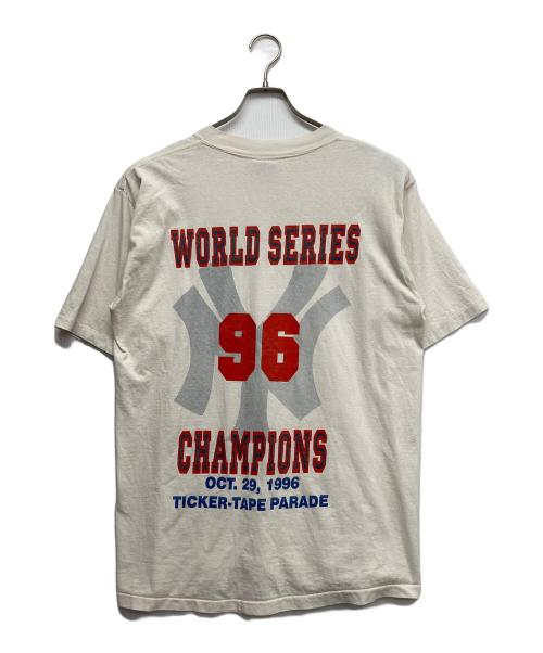 ALL SPORT（オールスポーツ）ALL SPORT (オールスポーツ) 96WORLD SERIES-プリントTシャツ ホワイト サイズ:Lの古着・服飾アイテム