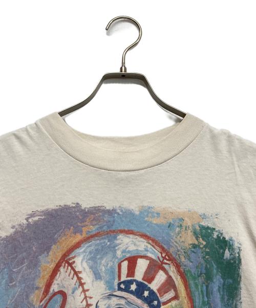 ALL SPORT（オールスポーツ）ALL SPORT (オールスポーツ) 96WORLD SERIES-プリントTシャツ ホワイト サイズ:Lの古着・服飾アイテム