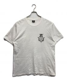 stussy（ステューシー）の古着「CROWN-WREATH ロロゴプリントTシャツ」｜ホワイト