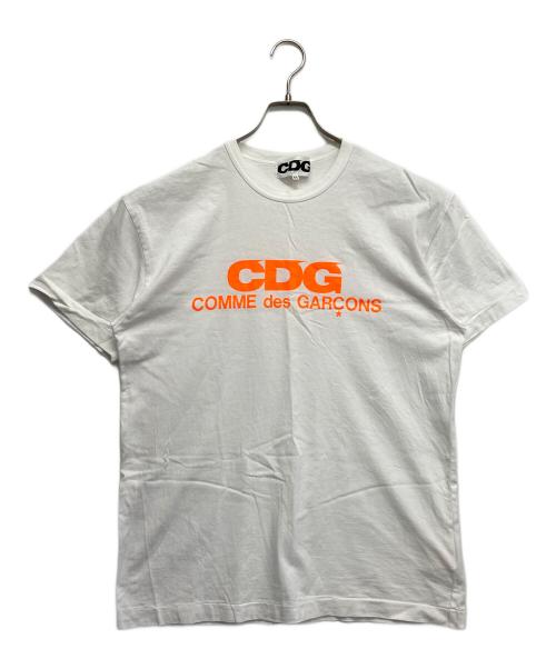 CDG（シーディージー）CDG (シーディージー) プリントTシャツ ホワイト サイズ:XXLの古着・服飾アイテム