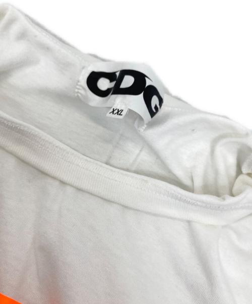 CDG（シーディージー）CDG (シーディージー) プリントTシャツ ホワイト サイズ:XXLの古着・服飾アイテム