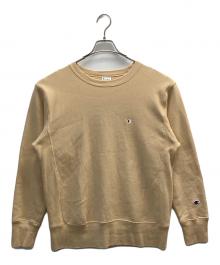Champion REVERSE WEAVE（チャンピオン リバース ウィーブ）の古着「クルーネックスウェット」｜ベージュ