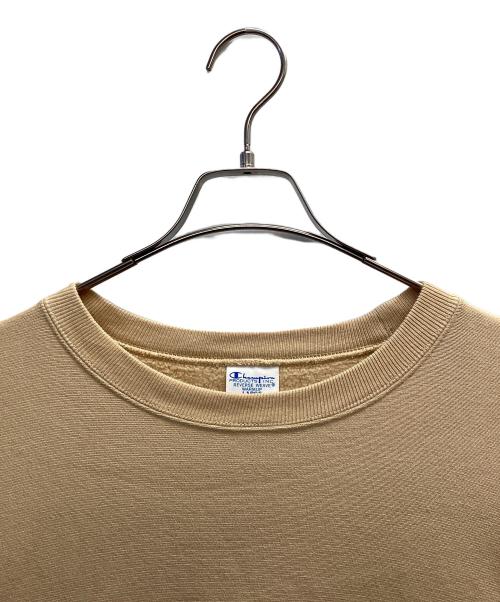 Champion REVERSE WEAVE（チャンピオン リバース ウィーブ）Champion REVERSE WEAVE (チャンピオン リバース ウィーブ) クルーネックスウェット ベージュ サイズ:Lの古着・服飾アイテム