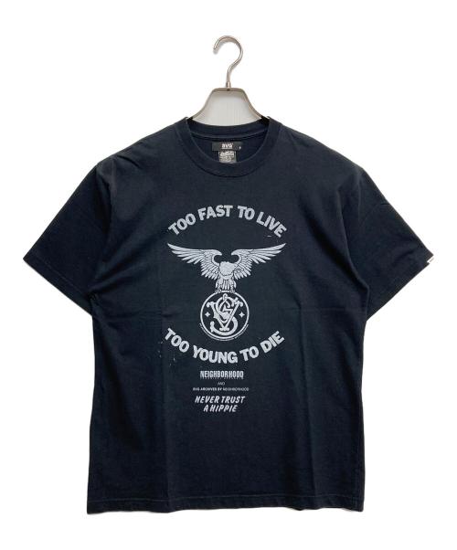 SVG NEIGHTBORHOOD（エスブイジー ネイバーフッド）SVG NEIGHTBORHOOD (エスブイジー ネイバーフッド) プリントTシャツ ブラック サイズ:3の古着・服飾アイテム