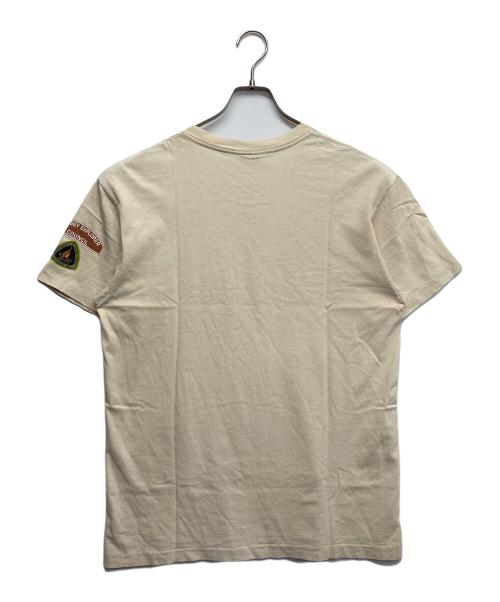 stussy（ステューシー）stussy (ステューシー) EXPLORER Tシャツ ベージュ サイズ:Lの古着・服飾アイテム