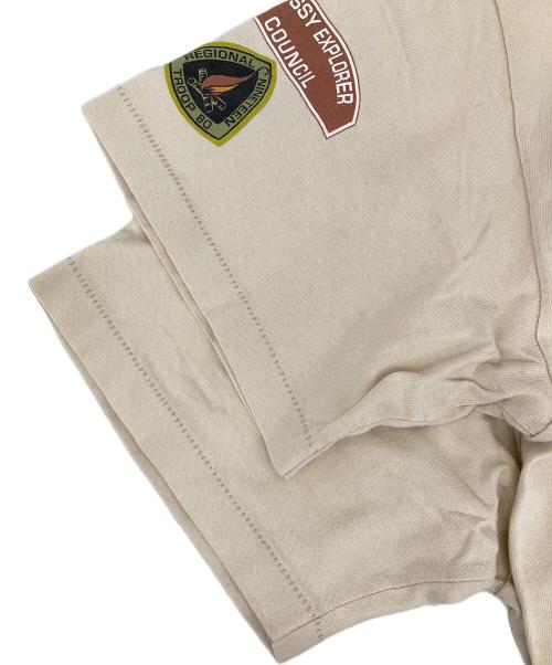 stussy（ステューシー）stussy (ステューシー) EXPLORER Tシャツ ベージュ サイズ:Lの古着・服飾アイテム