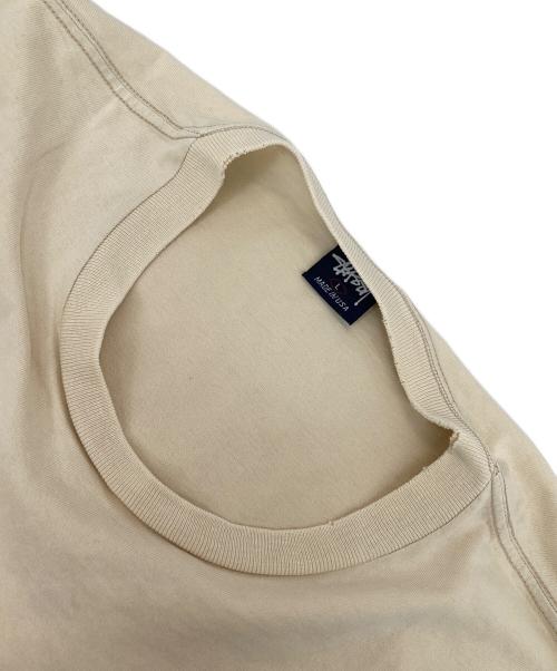stussy（ステューシー）stussy (ステューシー) EXPLORER Tシャツ ベージュ サイズ:Lの古着・服飾アイテム
