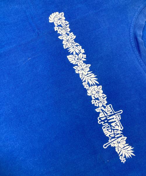 stussy（ステューシー）stussy (ステューシー) プリントTシャツ ブルー サイズ:Lの古着・服飾アイテム