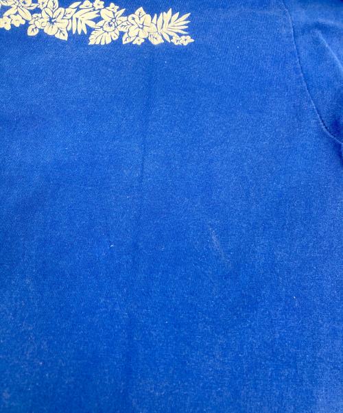 stussy（ステューシー）stussy (ステューシー) プリントTシャツ ブルー サイズ:Lの古着・服飾アイテム