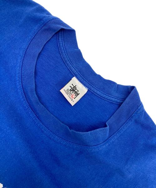 stussy（ステューシー）stussy (ステューシー) プリントTシャツ ブルー サイズ:Lの古着・服飾アイテム