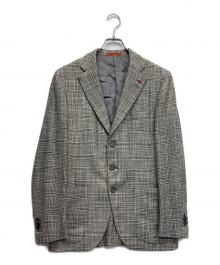ISAIA（イザイア）の古着「3Bウールシルクテーラードジャケット」｜グレー