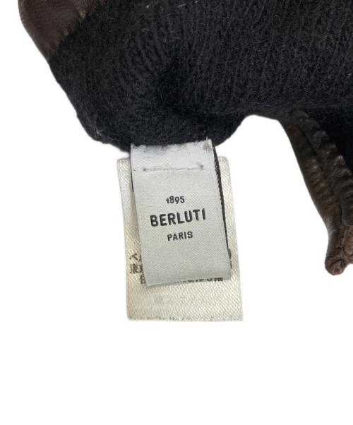 Berluti（ベルルッティ）Berluti (ベルルッティ) ラムレザーグローブ ブラウン サイズ:７ 1/2の古着・服飾アイテム