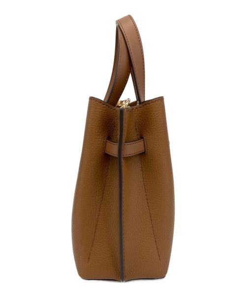 MICHAEL KORS（マイケルコース）MICHAEL KORS (マイケルコース) EMILIA ペブルレザー サッチェル スモール ブラウンの古着・服飾アイテム