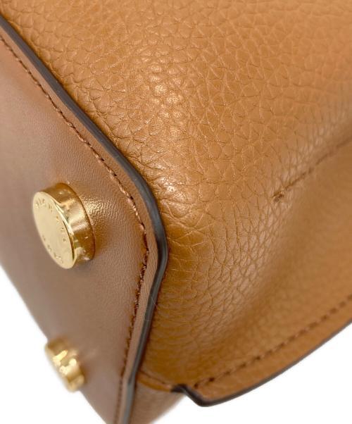 MICHAEL KORS（マイケルコース）MICHAEL KORS (マイケルコース) EMILIA ペブルレザー サッチェル スモール ブラウンの古着・服飾アイテム