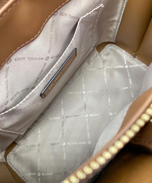 MICHAEL KORS（マイケルコース）MICHAEL KORS (マイケルコース) EMILIA ペブルレザー サッチェル スモール ブラウンの古着・服飾アイテム