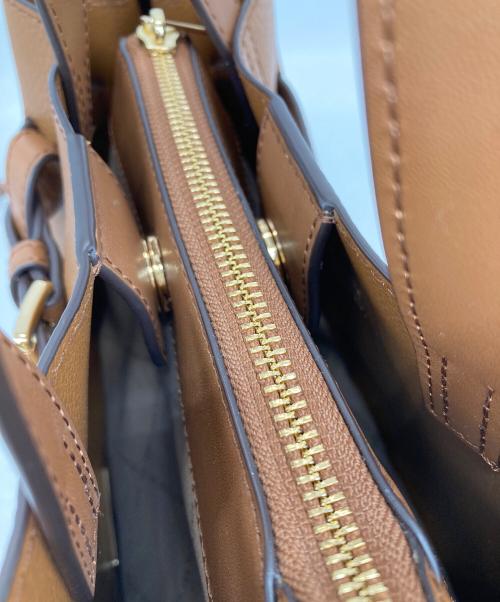 MICHAEL KORS（マイケルコース）MICHAEL KORS (マイケルコース) EMILIA ペブルレザー サッチェル スモール ブラウンの古着・服飾アイテム
