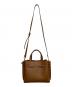 MICHAEL KORS (マイケルコース) EMILIA ペブルレザー サッチェル スモール ブラウン：8000円
