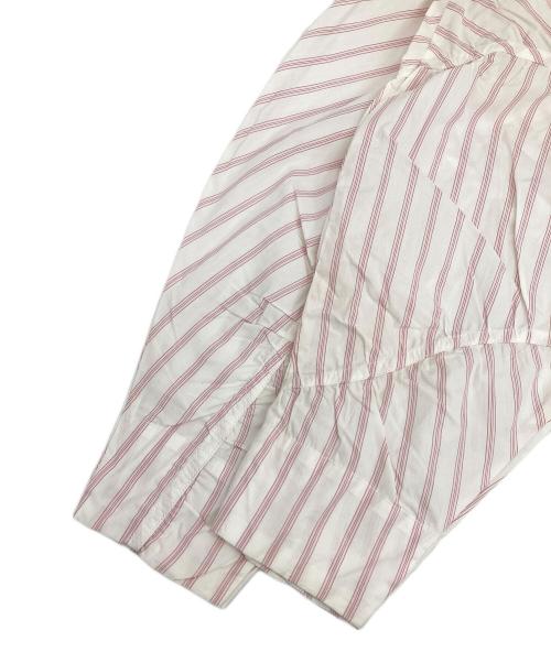 GANNI（ガニー）GANNI (ガニー) ビジュー付ストライプワンピース ピンク サイズ:32の古着・服飾アイテム
