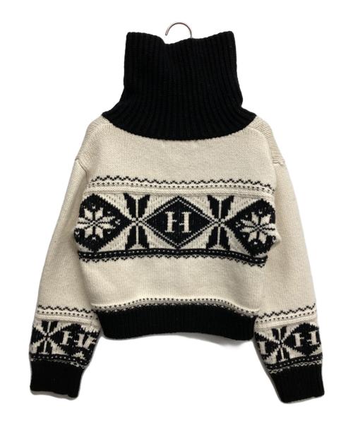 HER LIP TO（ハーリップトゥ）HER LIP TO (ハーリップトゥ) ノルディックニットカーディガン ホワイト サイズ:Fの古着・服飾アイテム