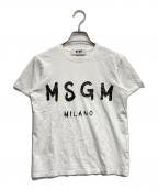 MSGMエムエスジーエム）の古着「ロゴＴシャツ」｜ホワイト
