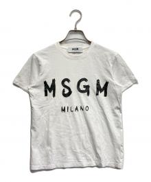 MSGM（エムエスジーエム）の古着「ロゴＴシャツ」｜ホワイト