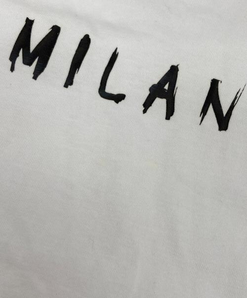 MSGM（エムエスジーエム）MSGM (エムエスジーエム) ロゴＴシャツ ホワイト サイズ:XSの古着・服飾アイテム