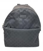 GUCCIグッチ）の古着「ナイロンシマリュック」｜ブラック