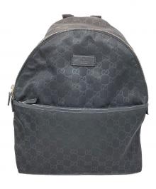 GUCCI（グッチ）の古着「ナイロンシマリュック」｜ブラック