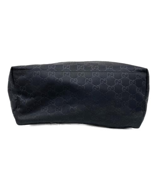 GUCCI（グッチ）GUCCI (グッチ) ナイロンシマリュック ブラックの古着・服飾アイテム