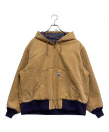 Needles（ニードルズ）の古着「Zipped Work Hoody-16oz Cotton Canvas」｜ブラウン