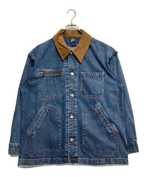 GU（ジーユー）GU (ジーユー) UNDERCOVER (アンダーカバー) コラボデニムカバーオール ブルー サイズ:Lの古着・服飾アイテム