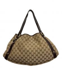GUCCI（グッチ）の古着「GGキャンバストートバッグ」｜ブラウン