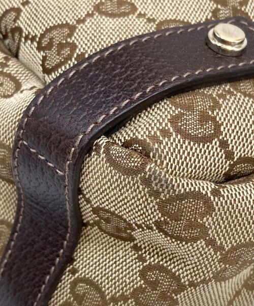 GUCCI（グッチ）GUCCI (グッチ) GGキャンバストートバッグ ブラウンの古着・服飾アイテム