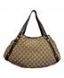GUCCI (グッチ) GGキャンバストートバッグ ブラウン：80000円