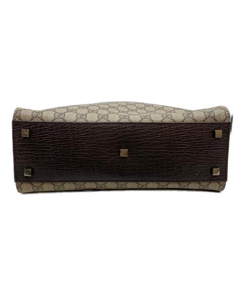 GUCCI（グッチ）GUCCI (グッチ) GGスプリームトートバッグ ブラウンの古着・服飾アイテム