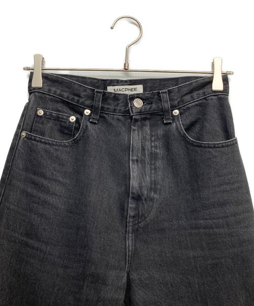 MACPHEE（マカフィー）MACPHEE (マカフィー) コットンブラックデニム ブーツカットパンツ ブラック サイズ:W32の古着・服飾アイテム