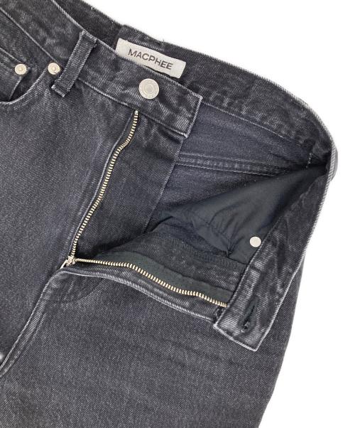 MACPHEE（マカフィー）MACPHEE (マカフィー) コットンブラックデニム ブーツカットパンツ ブラック サイズ:W32の古着・服飾アイテム
