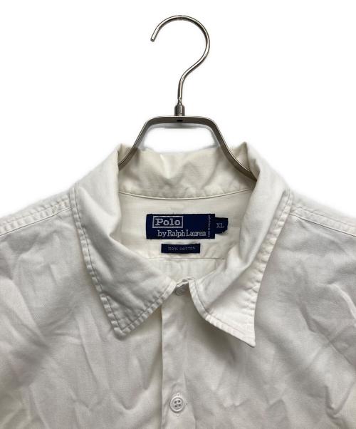 POLO RALPH LAUREN（ポロ・ラルフローレン）POLO RALPH LAUREN (ポロ・ラルフローレン) コットンオーバーサイズシャツ ホワイト サイズ:XLの古着・服飾アイテム