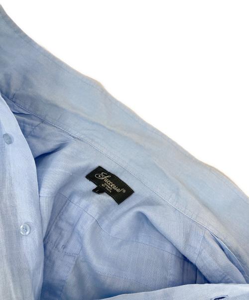 SUCCESSO（スッチェッソ）SUCCESSO (スッチェッソ) リネンキューバシャツ ブルー サイズ:Lの古着・服飾アイテム