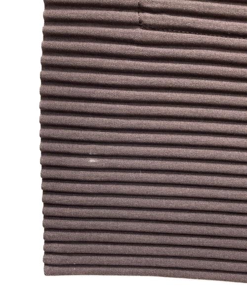 HOMME PLISSE ISSEY MIYAKE（オム プリッセ イッセイ ミヤケ）HOMME PLISSE ISSEY MIYAKE (オム プリッセ イッセイ ミヤケ) Horizon Pleats Bag ブラウンの古着・服飾アイテム