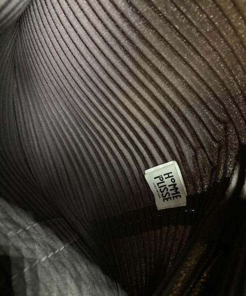 HOMME PLISSE ISSEY MIYAKE（オム プリッセ イッセイ ミヤケ）HOMME PLISSE ISSEY MIYAKE (オム プリッセ イッセイ ミヤケ) Horizon Pleats Bag ブラウンの古着・服飾アイテム