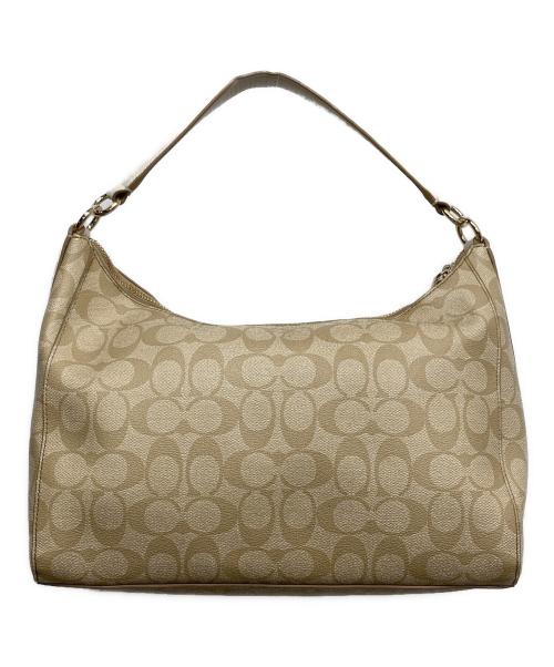 COACH（コーチ）COACH (コーチ) シグネチャーワンショルダーバッグ ベージュの古着・服飾アイテム
