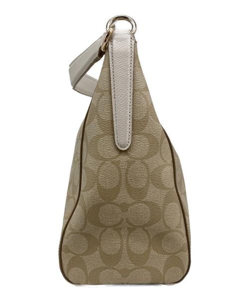 COACH（コーチ）COACH (コーチ) シグネチャーワンショルダーバッグ ベージュの古着・服飾アイテム