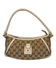 GUCCI（グッチ）の古着「GGキャンバス セミショルダーバッグ」｜ベージュ